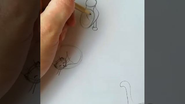 Как нарисовать кошку.Знакомьтесь: Муся! смотреть онлайн