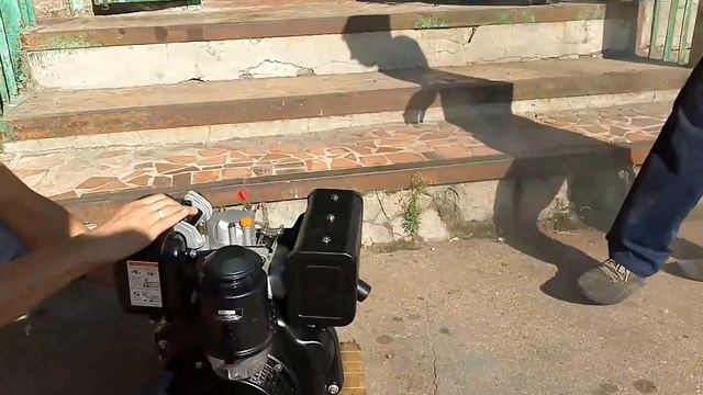 Первый запуск дизельного мотора 178F для мотоблока. смотреть онлайн