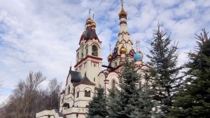 Прогулка к храму г  Долгопрудный.   Сity of Dolgoprudny. Walk to the temple