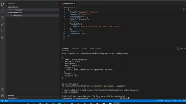 How to Install and configure Puppeteer in VS Code IDE | How to install Puppeteer on Windows смотреть онлайн