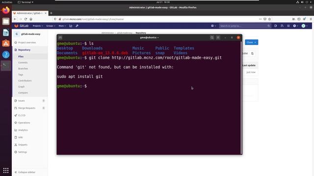 GitLab git clone example смотреть онлайн