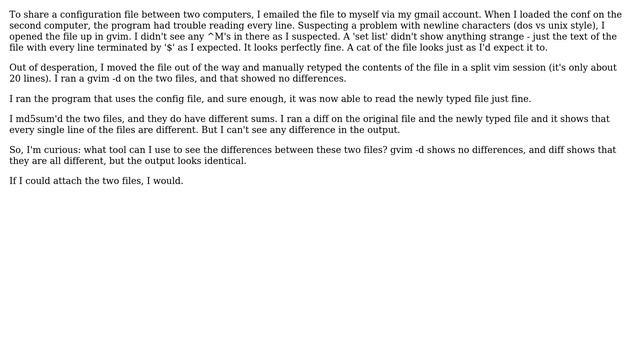 How to compare two files for non-printing characters? (2 Solutions!!) смотреть онлайн