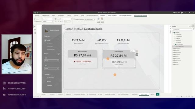 Aprenda a personalizar cartões nativos do Power Bi de forma avançada com DAX смотреть онлайн