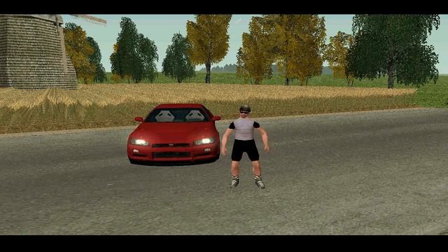 Краткий обзор Nissan Skyline GT-R R34 в КРМП на сервере Rodina RP смотреть онлайн