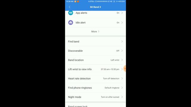 Mi Band 3 New Update Control Brightness Exercise