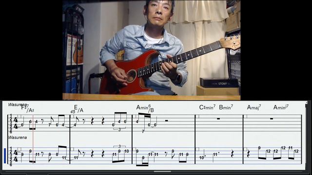 勿忘 Wasurena / Awesome City Club Fender Acoustasonic Stratocaster with TABでギタメロ смотреть онлайн