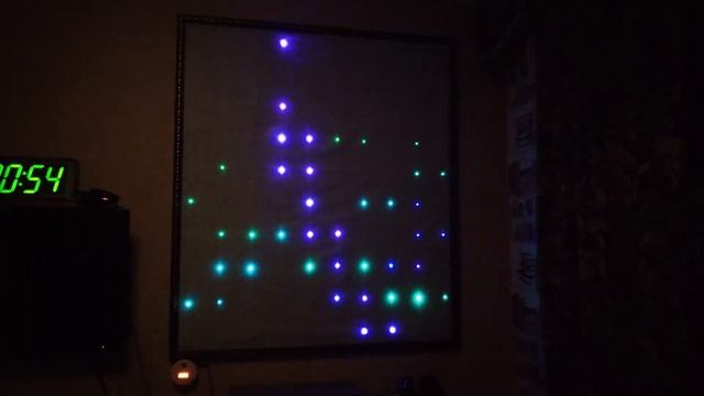 WIFI панель с управляемыми светодиодами на основе проекта Alex Gyver. смотреть онлайн