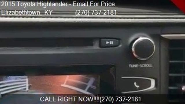 2015 Toyota Highlander LE 4dr SUV (2.7L I4) for sale in Eliz смотреть онлайн