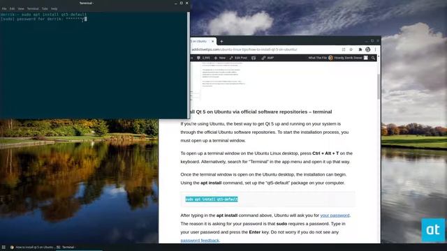 How to install qt 5 on Ubuntu смотреть онлайн