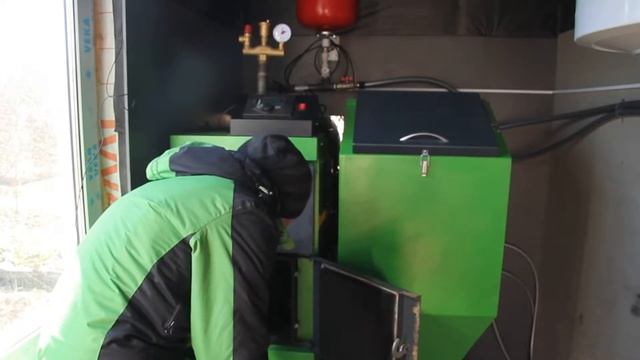 Запуск пеллетного котла Lavoro серии LR смотреть онлайн