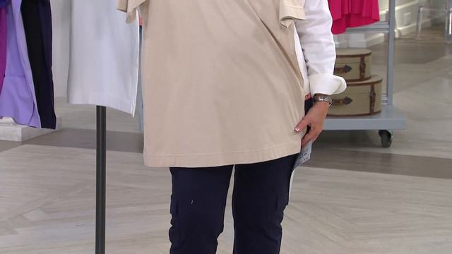 Denim & Co. Essentials Cotton Jersey Oversized Scoopneck Tee with Carolyn Gracie смотреть онлайн