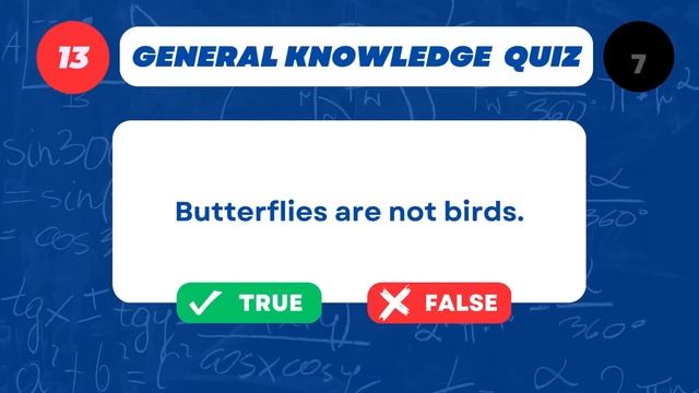 General Knowledge Quiz | 25 True or False Questions With Answers смотреть онлайн