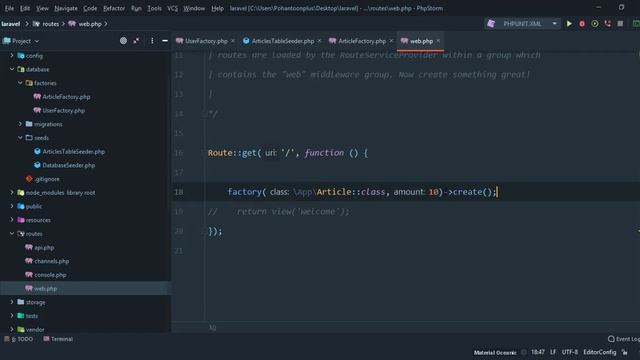 23-factory in laravel смотреть онлайн