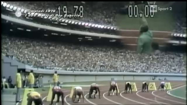 DONALD QUARRIE (1976) @Montreal Olympic Games - m 200 men Final (RAI Sfide) смотреть онлайн