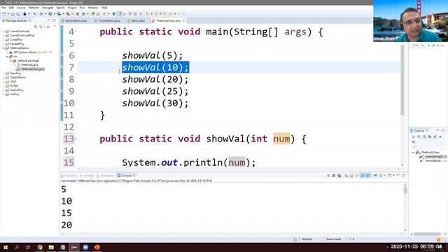 Java methods / functions Tutorial for Beginners using Eclipse смотреть онлайн