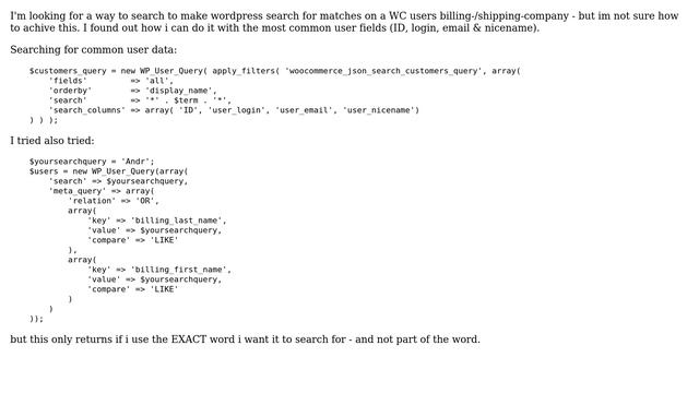 Wordpress: Search users with custom meta data смотреть онлайн