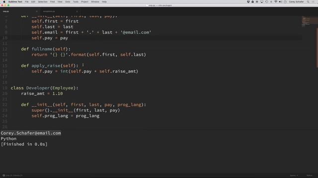 Python OOP Tutorial 4 Inheritance Creating Subclasses смотреть онлайн