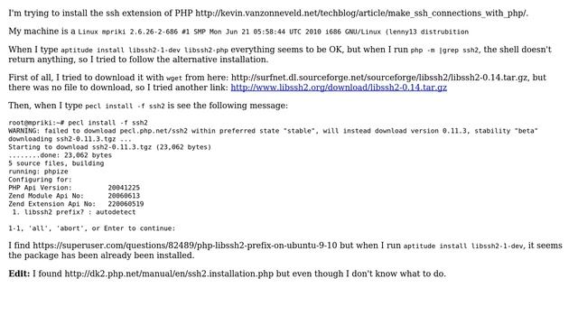 PHP ssh extension (2 Solutions!!) смотреть онлайн