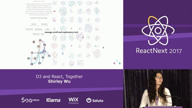 Shirley Wu: D3 and React, Together — ReactNext 2017 смотреть онлайн