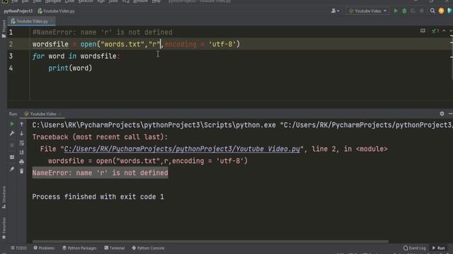 NameError name 'r' is not defined- Solved смотреть онлайн