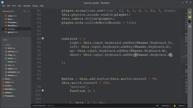 Advanced Phaser Tutorial - 11# - Shooting смотреть онлайн