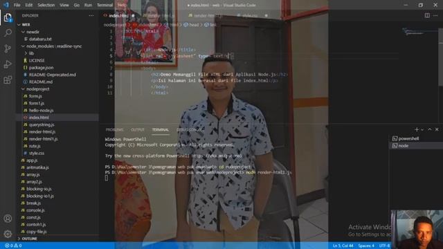 27. Menggunakan File CSS Dalam Aplikasi Node.js смотреть онлайн
