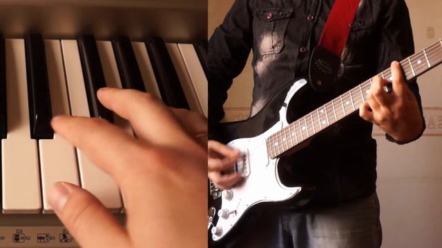 the Rasmus - First Day of my Life guitar piano e-drums cover