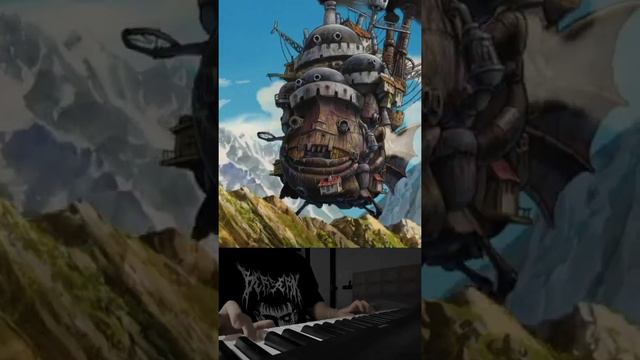 Howl's Moving Castle main theme on piano смотреть онлайн
