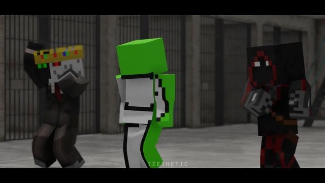 Dream and his 2 visitors (Dream SMP Minecraft animation) смотреть онлайн