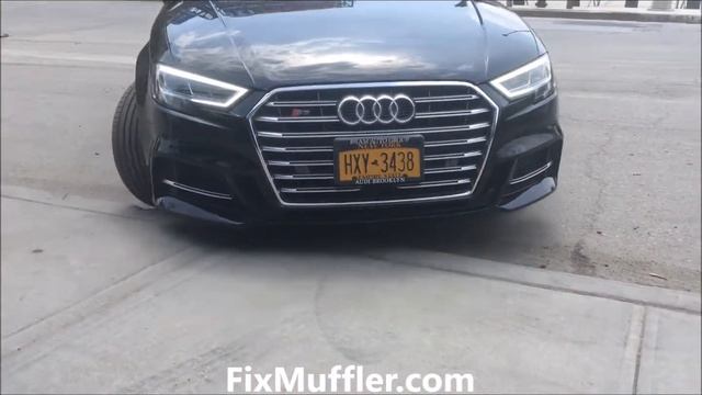 Audi S3 Quattro. Straight pipe. смотреть онлайн