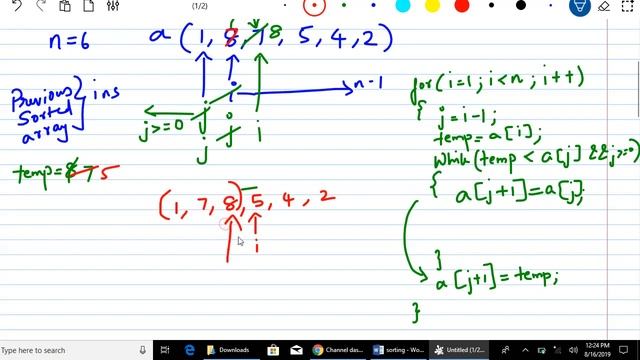 insertion sort in tamil смотреть онлайн