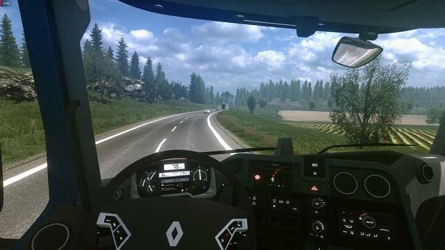 [ETS2] Euro Truck Simulator 2 1.32 - Renault Range T - Trailer Curtainsider смотреть онлайн