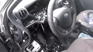 Подключение плюсового провода усилителя от АКБ на ЛАДА ГРАНТА