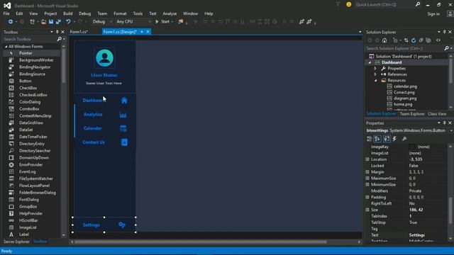 How to Create a Modern Flat UI Design Dashboard in C# 2020 смотреть онлайн