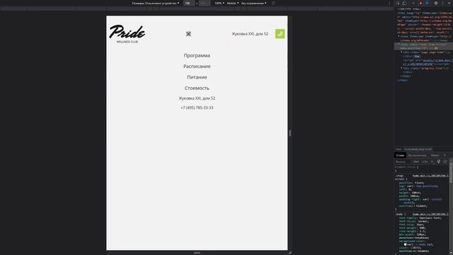 ПОРТФОЛИО ВЕБ-РАЗРАБОТЧИКА: АДАПТИВНАЯ ВЁРСТКА ЛЕНДИНГА ДЛЯ ЛЕТНЕГО ЛАГЕРЯ PRIDE смотреть онлайн