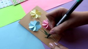 Супер простые открытки на день рождения  легко и просто