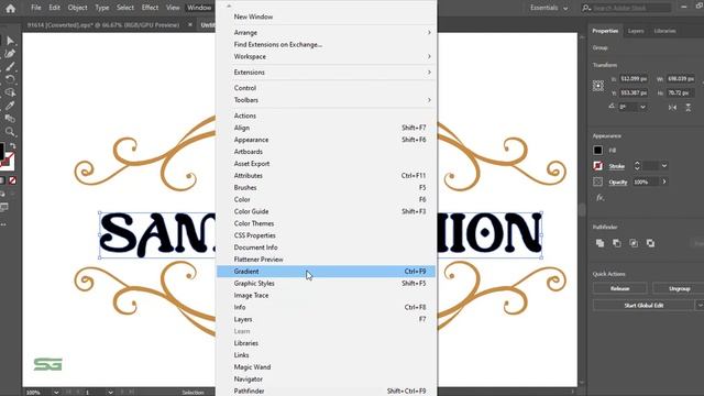 Ornament logo design in illustrator || Soad Graphic смотреть онлайн