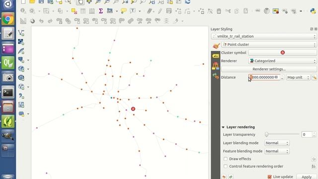 QGIS Point Cluster Renderer demonstration смотреть онлайн