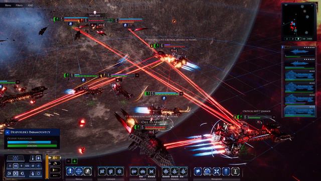 Mega Mod 2020: World Eaters vs Iron Warriors! - Quick Battle, Skirmish, Battlefleet Gothic Armada 2 смотреть онлайн