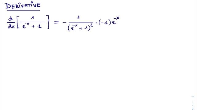 The Sigmoid Function Derivative - Step-by-step смотреть онлайн