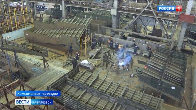 Сразу 7 боевых кораблей строят на Амурском судостроительном заводе смотреть онлайн