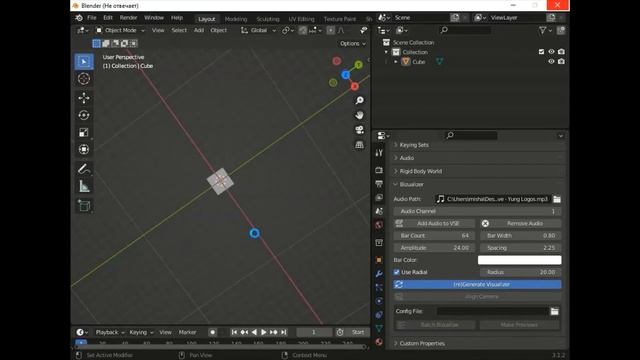Бесплатный аддон для аудио визуализации / Blender уроки для начинающих смотреть онлайн