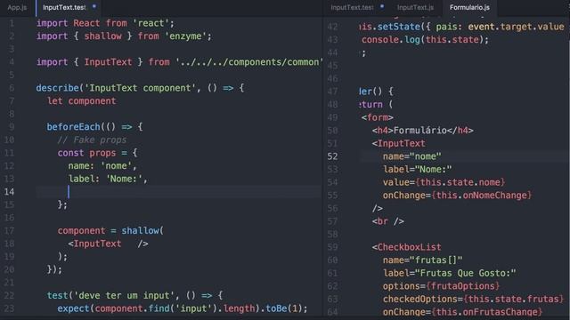 0007-30 React: Componentes Controlados - Testes com Jest e Enzyme смотреть онлайн