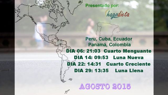 DIETA DE LA LUNA AGOSTO 2015 BAJA 2 KG EN 1 DIA FASES LUNARES TODOS LOS PAISES смотреть онлайн
