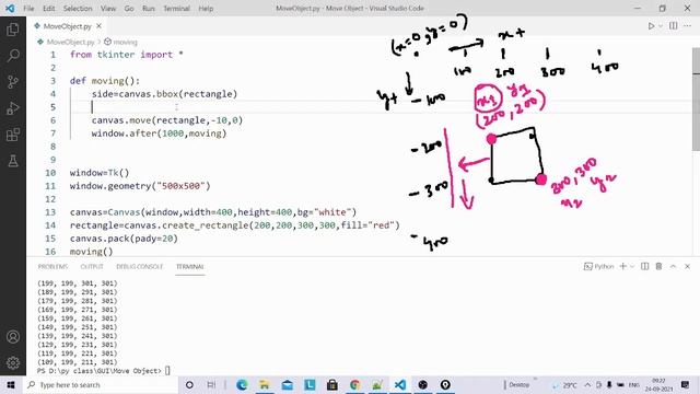 Canvas( Moving Object ) in tkinter | Python Tkinter GUI Tutorial part41 смотреть онлайн