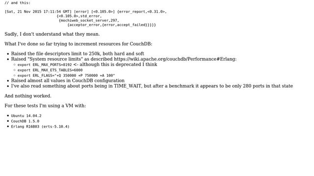 DevOps & SysAdmins: Increment CouchDB concurrent connections смотреть онлайн