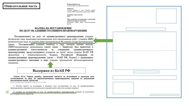 Форма жалобы по делу об административном правонарушении | Образец жалобы смотреть онлайн