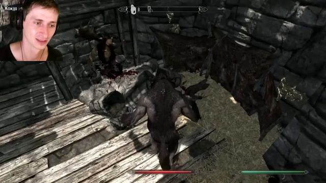 SKYRIM #101,  Вервольф прокачан на 100%