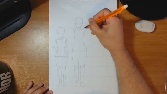 How To Draw FEMALE FULL BODY PROPORTIONS & HEAD RATIO FOR ANIME MANGA смотреть онлайн