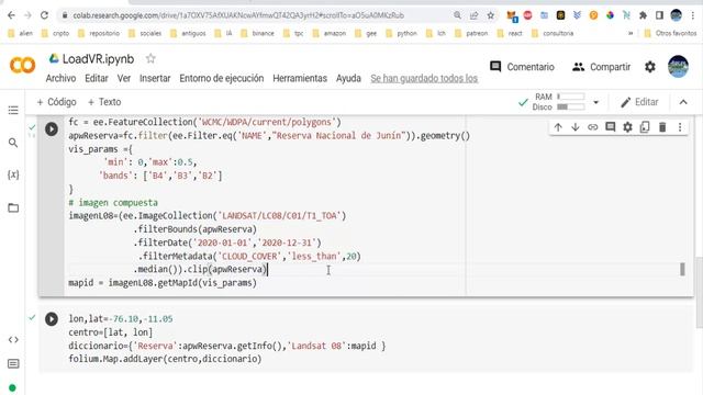5.Python: Colab, cargar un Vector y Raster en Google Earth Engine || folium смотреть онлайн